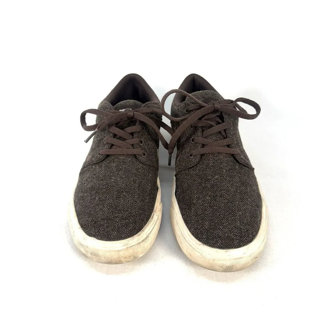 Nike SB Canvas Sneakers Lace Up807399-221 Brown Mens Size 9